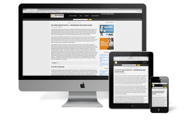 Sullivan on Comp Online Subscription Sullivan on Comp Online Subscription